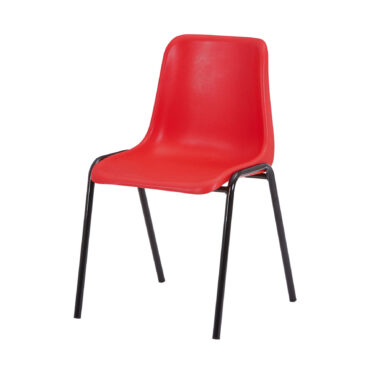 Plastic Stacking Chair Red