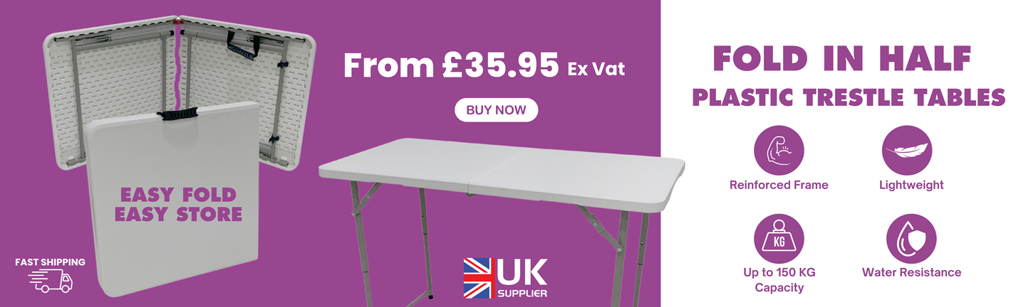 Plastic Trestle Tables