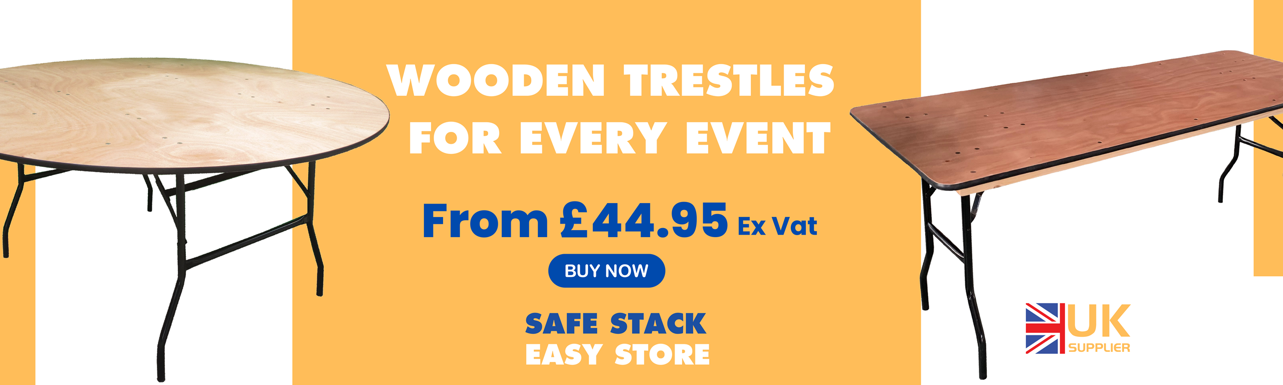 Wooden Trestle Tables